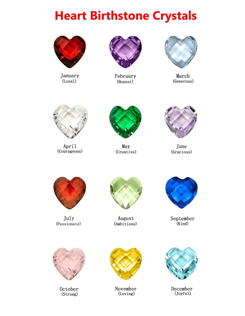 Beffy Birthstone Charms - 96Pcs 5mm Birthday Crystal Charms for Glass Living Floating Memory Locket Bracelet Pendant Necklace - Image 2